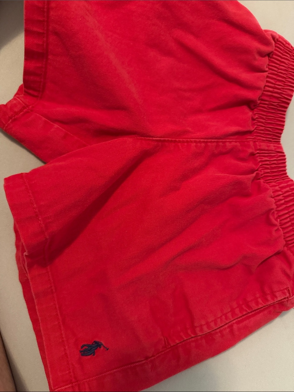 Polo by Ralph Lauren Bright Red Elastic Waist Shorts